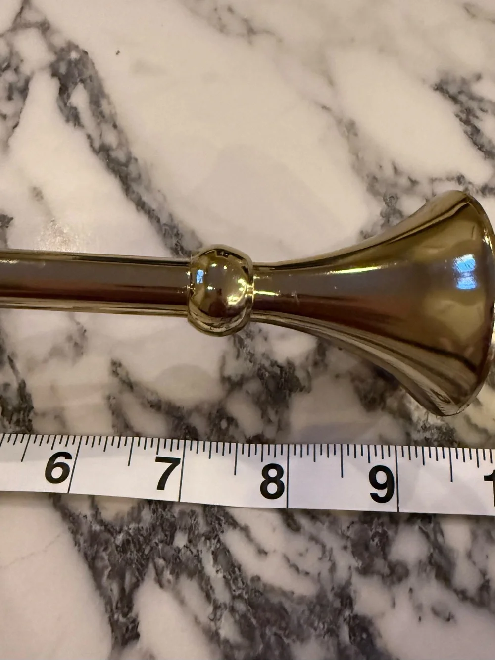 ✨ Vintage Gold Tone Metal Taper Candlestick Holder Centerpiece